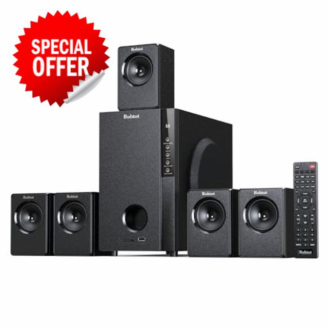 Bobtot Home Theater Systems Surround Sound System