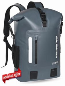 MARCHWAY Roll Top Waterproof Backpack