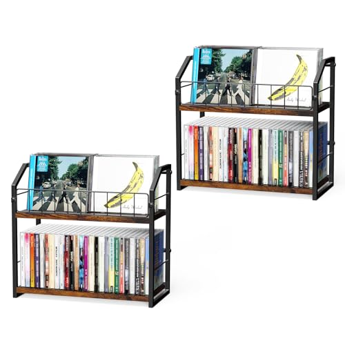 56 Capacity CD Rack/Storage/Holder and Vinyl Record Storage