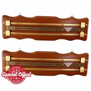 2X Billiards Scoreboard Snooker Game Scorer Board Player Calculation Number Tools Billiard Density Board Integrato