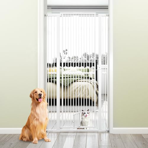 Metal Dog Safety Gates with Lockable Small Door