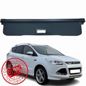 Car Parcel Shelf - Compatible with Ford Kuga MK2 2013-2018 | Sturdy Rectractable Boot Cover for Extra Storage | Space Saving Car Accessories | Black