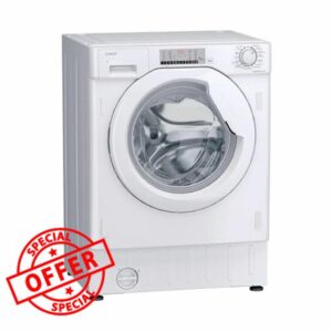 Candy CBW28D4WM5J-80 Integrated 8kg Washing Machine with 1200 rpm - White - A Rated           [Energy Class A]