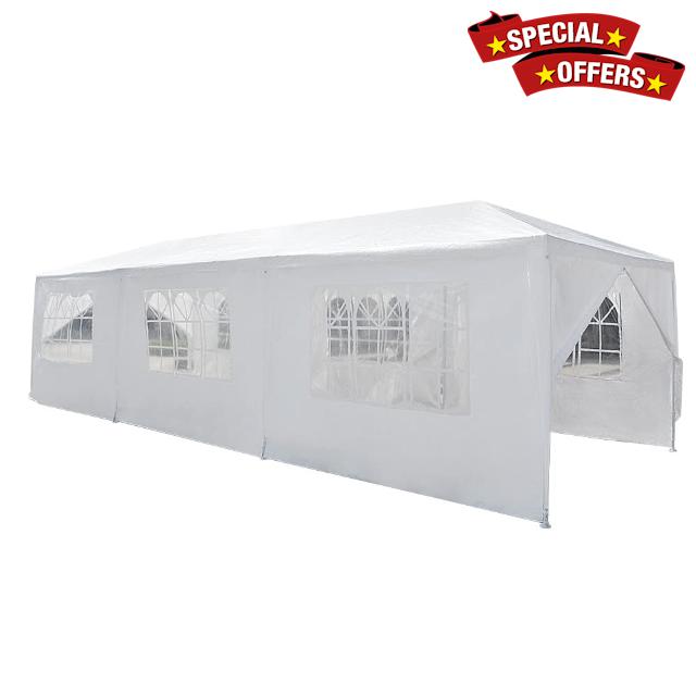 Gazebo Marquee Canopy 3X9M Party Tent with Sidewall And Windows