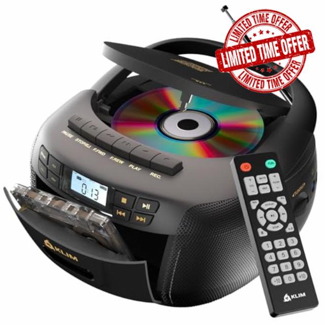 KLIM CD Player with Cassette