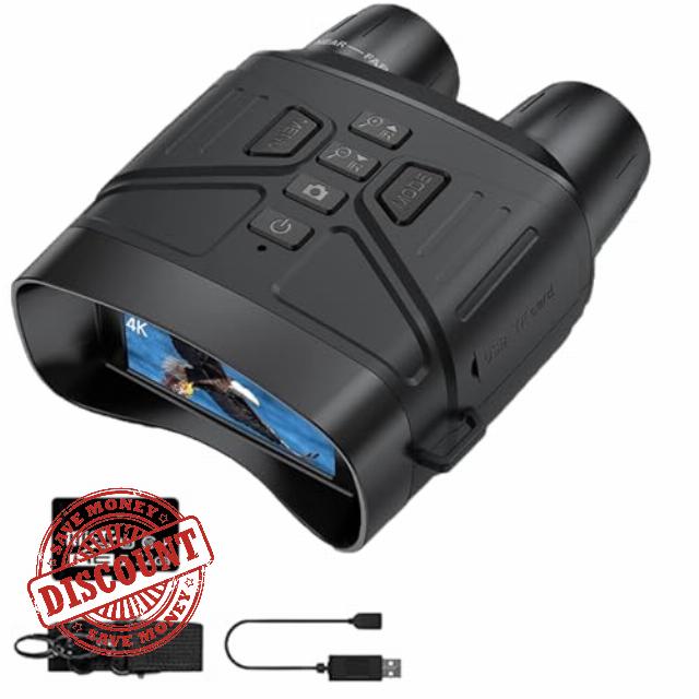 moxier N4 Night Vision Goggles Black+32GB Night Vision Goggles 5K HD