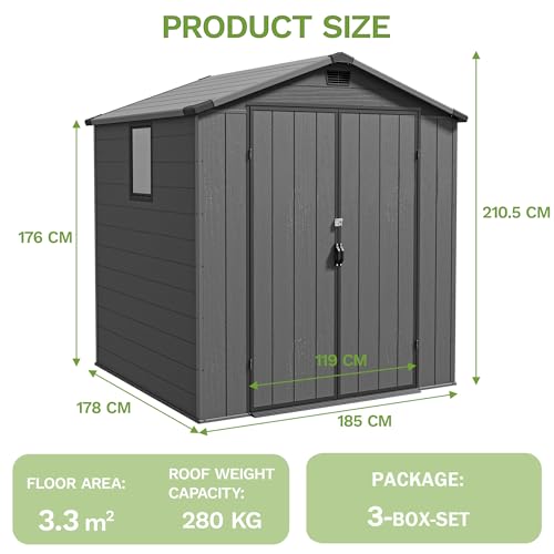Tools & Garbage Bin Storage for Lawn