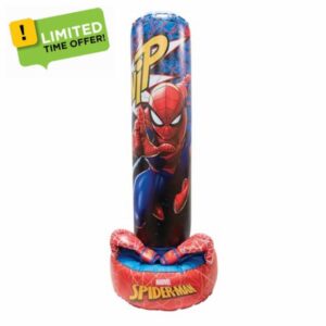 Hy-Pro Officially Licensed Spiderman Inflateable Boxing Bag with Boxing Gloves - Free Standing Kids Boxing Bag