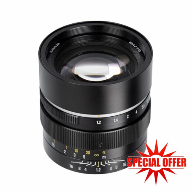 7artisans 50mm F1.2 Camera Lens APS-C Manual Focus Large Aperture Compatible with Sony E-mount Cameras FS5/FS7/FS7M2/FS5M2K/A3000/A5000/A6
