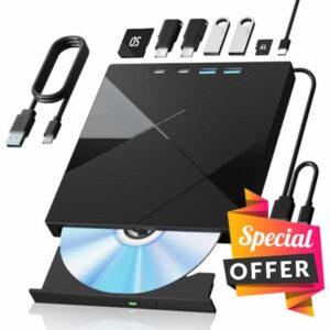 7 in 1 External CD/DVD Drive for Laptop
