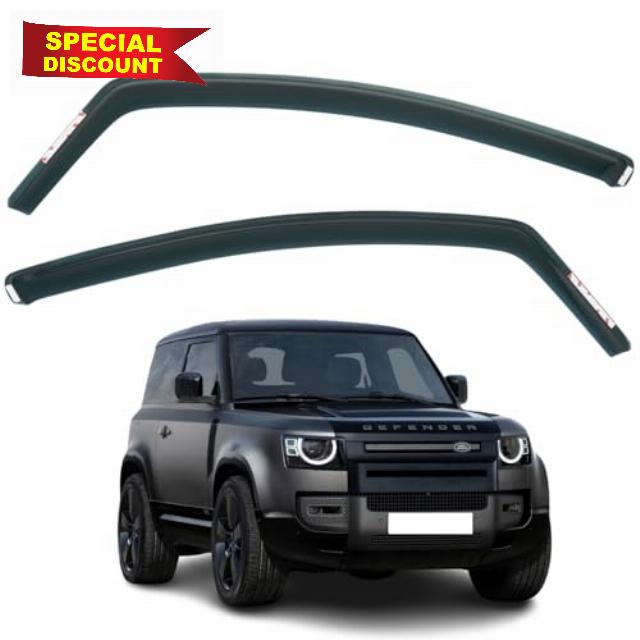 Set Of 4 Wind Deflectors For LAND ROVER DEFENDER L663 90 3-door SUV 2019 2020 2021 2022 2023 2024 2025 2026 Models. Defender Rain Deflectors
