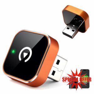 Wireless CarPlay Adapter 2026 Upgraded – Compatible with Apple iPhone iOS 10+