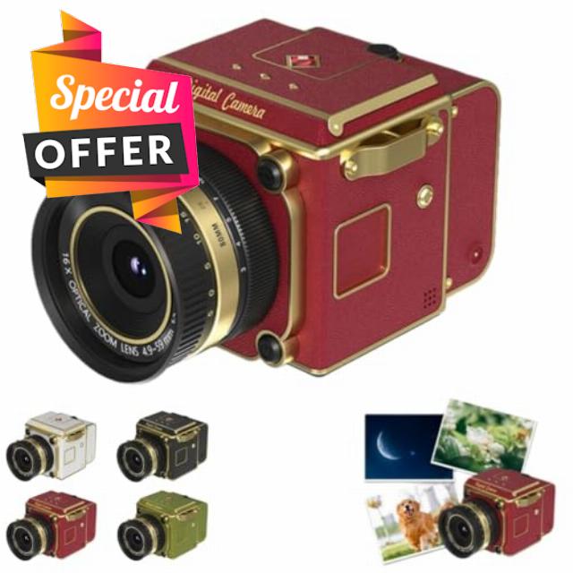 4K Dual-Lens Retro Digital Camera - Portable Mini Vlogging Camera