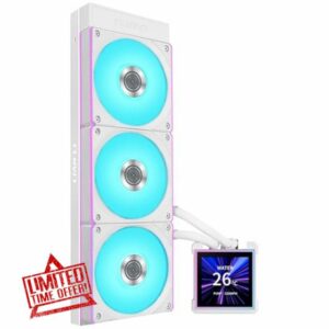 Lian Li HydroShift II LCD-S 360CL All In One CPU Cooler – 360mm Radiator