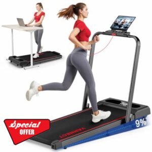 6 in 1 Folding Treadmill with 1-12KM/H