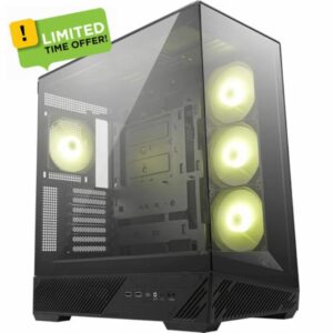 MSI MAG PANO 130R PZ - Mid-tower Gaming PC Case - Supports GPU up to 400 mm in length