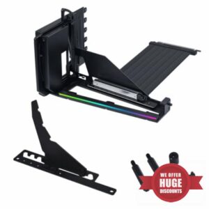 Lian Li ATX PC Case 4 Slots Vertical GPU Kit (VG4v4) - Premium Gen 5 Riser Cable PCI-E 5.0 x16-200mm