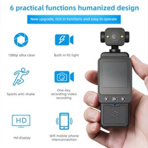 MultiAxis Stabilization Vlog Camcorder
