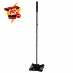 Woodside Heavy Duty Steel Tamper – 120cm Ground Levelling Tool with 25x25cm Head