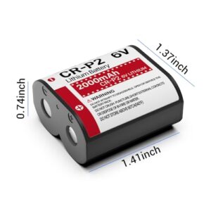 6V 2000mAh Lithium Photo Battery 223A