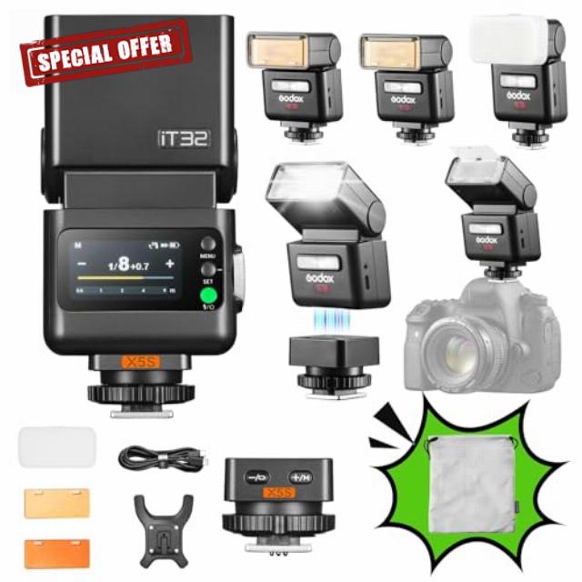 Godox iT32 TTL Mini Camera Flash with X5S Trigger for Sony