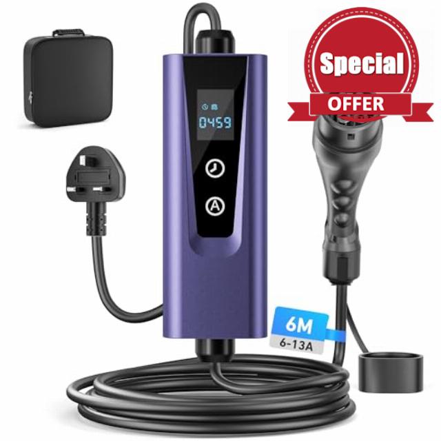 EV Charger Type 2 to 3 Pin Plug