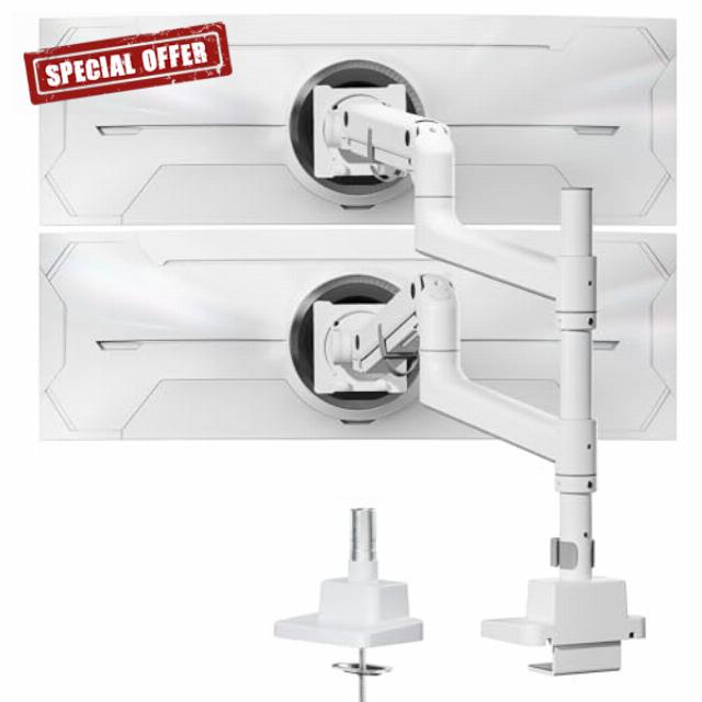 monTEK Dual Monitor Arm for 17-57” Ultrawide Screens