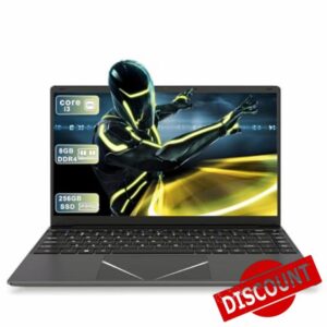 14" inch Laptop 8GB RAM 256GB SSD Laptop PC Core i3 with HD Display Webcam Support Dual-Band WiFi Student/ Business Laptops computer with WPS Office