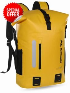 MARCHWAY Roll Top Waterproof Backpack