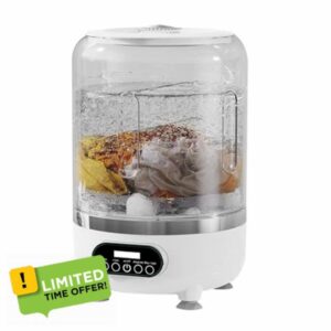 Portable - Mini Laundry Spinner Cordless Rechargeable | 3L Compact Washing Rotary Device with Rotating Basket for Socks