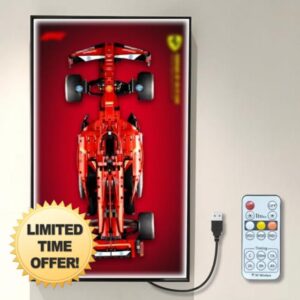 Display Frame Compatible with Lego Ferrari FS-24 F1