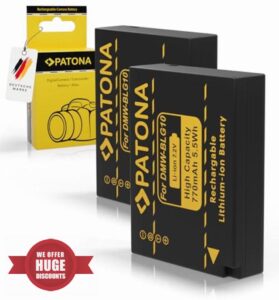 PATONA DMW-BLG10E DMW-BLG10 Battery 770 mAh Replacement Battery Compatible with Panasonic DMC-GF6 Lumix DC GX9 TZ202 TZ91 DMC GX7 GX80 LX100 TZ101 TZ99 TZ80 DMWBLG10 DMW BLG10 BLG10E