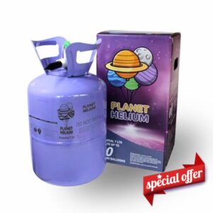 Planet Helium Balloon Canisters – 7L Tank Inflates Up to 30 Balloons – Easy to Use Party & Event Helium Supply.
