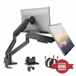 monTEK Dual Monitor Arm for 17 to 35 Inch Screens