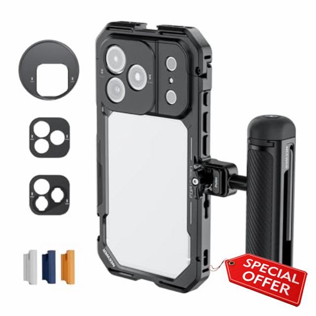 NEEWER Phone Cage Kit Compatible with iPhone 17 Pro Only