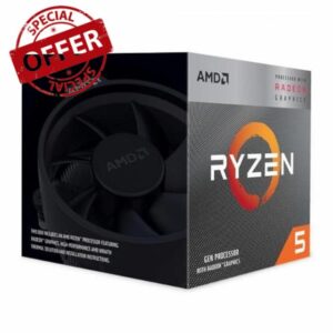 AMD Ryzen 5 3400G Processor (Integrated Radeon™ RX Vega 11 Graphics. 4 cores / 8 threads. 65W TDP. AM4 socket. 6 MB L2+L3 cache. Boost clock up to 4.2 GHz. Wraith Stealth cooler included)