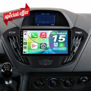Android 15 Car Stereo 9" IPS Radio for Ford Transit Custom MK4 & Tourneo Custom 2013-2017