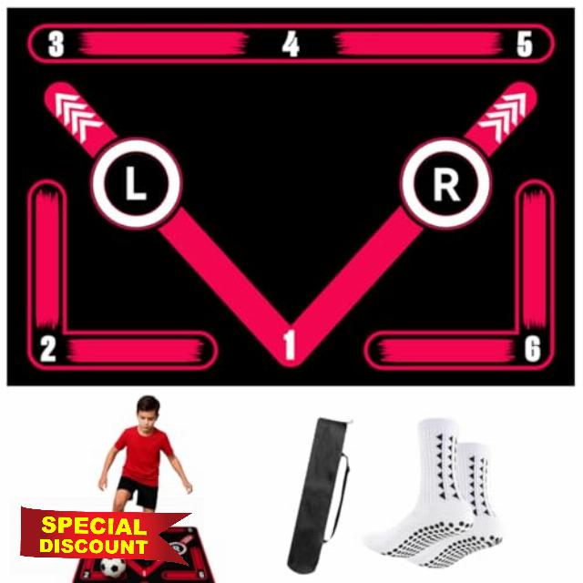 Football Training Mat - Soccer Mastery Skills XL Mat 90x60cm - Develop Confidence
