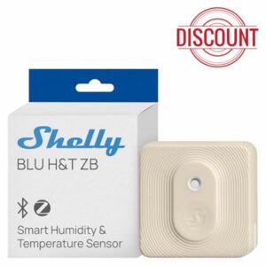 Shelly BLU H&T ZB Ivory - Smart Zigbee & Bluetooth Temperature and Humidity Sensor