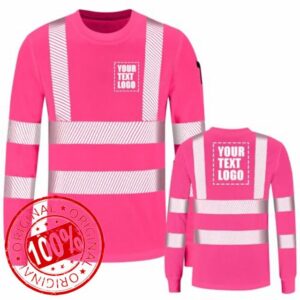 AYKRM 5 Color hi vis t Shirts High Viz Visibility Short Sleeve Safety Work Reflective Polo T Shirt(XS-8XL)