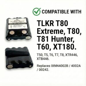 1000mAh 4.8V Ni-MH Replacement for IXNN4002A IXNN4002B 00242 PMR446 Radio