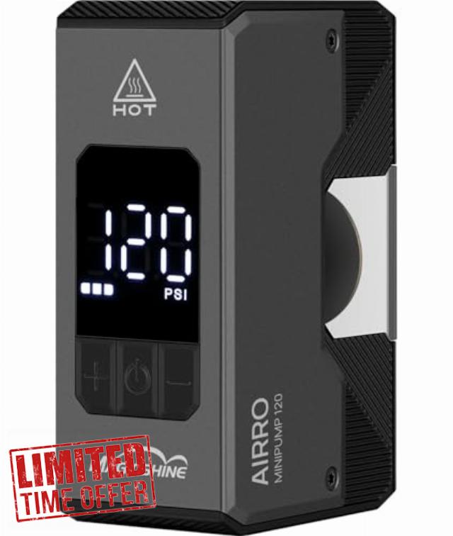 MagicShine Airro Electric Mini Pump with Integrated Digital Pressure Gauge 8 Bar/120 PSI