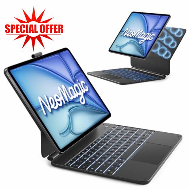 Inateck NeoMagic Magnetic Keyboard Case for iPad Air 13 inch M3/M2