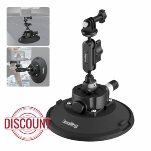 SMALLRIG 4.5" Suction Cup Mount with Ball Head Magic Arm