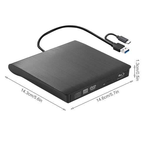 Mobile Portable Bluray Player for Windows Air Mac OS (White)