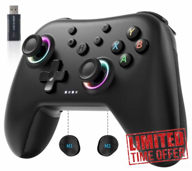 AceGamer Aurora 2.4G Wireless Controller for PC Windows/Switch 2/Switch/Steam/iOS/Android