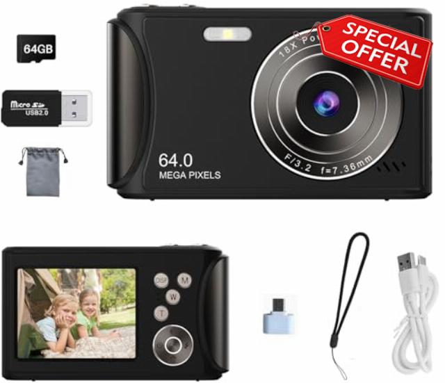 Digital Camera for Kids Teen Students Beginner
