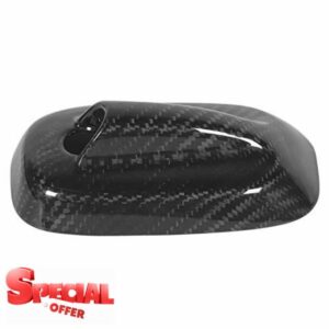 Antenna Cover Roof Aerial Cap Real Glossy Carbon Fiber Exterior Trim Protective Decorative Accessory for F55 F56 2013 Onwards