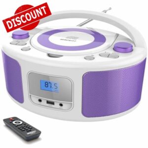 CD Radio Portable CD Player Boombox with Bluetooth