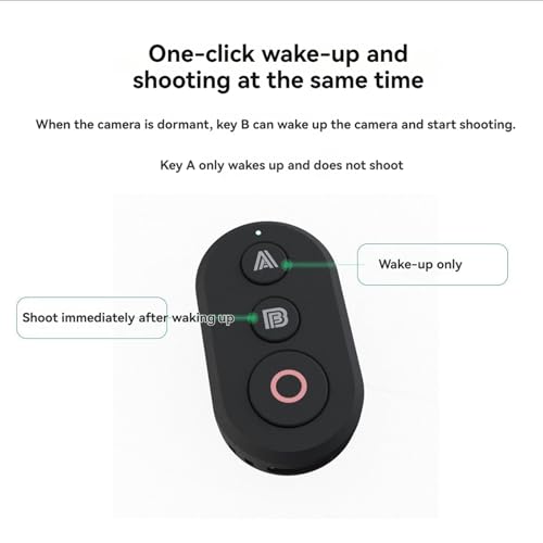 30M Range Smart Wireless Camera Shutter Remote for iOS & Android Phones